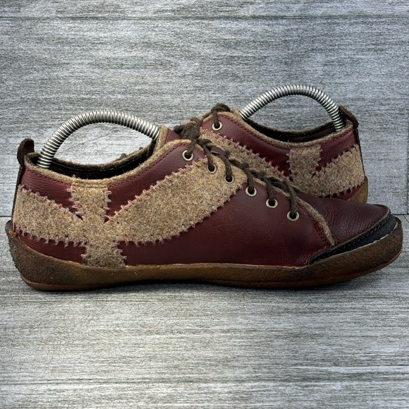 Merrell Womens 9 Milan Autumn Cross Wool Red Leather Crepe Sole Hiking Fall 0307 - Picture 5 of 16